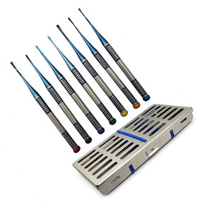 Juego de 7 Elevadores Dentales Luxadores con Recubrimiento de Titanio Azul, Kit de Elevadores de Raíz Dentales con Caja de Esterilización, Fabricado en Pakistán - Product Image 6
