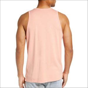 Camiseta sin mangas para hombre con logo frontal tejido y transpirable, MOQ bajo - Nuevo diseño, ropa deportiva de fitness de alta calidad, última llegada - Product Image 4