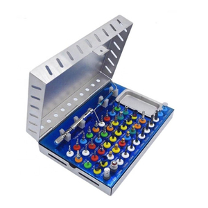 Plateau d'instruments d'implantologie, outils chirurgicaux pour implants dentaires, pour interventions buccales, kit d'implantologie dentaire chirurgical en acier inoxydable - Product Image 1