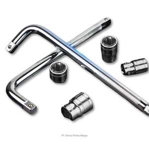 Jeu de clés à douille chromées de haute qualité, 10 pièces, 1/2 pouce, 824 mm, acier CR-V, 6 points, DIY OEM avec poignée pliante en L - Product Image 3