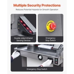 Taglierina Elettrica Professionale per Carta 1100W, Larghezza di Taglio 20.3/515 mm, Spessore di Taglio 3.1/80 mm - Product Image 5