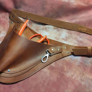 Cinturón de herramientas de floristería de cuero OEM de alta calidad, organizador de jardinería resistente, ajustable, con múltiples bolsillos, logotipo personalizado, calidad premium. - Product Image 2