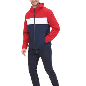 Chaqueta softshell ligera y cortavientos para hombre, para uso en exteriores, con forro térmico transpirable, bolsillos y capucha ajustable. - Product Image 5