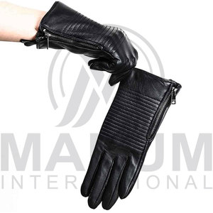 Gants d'hiver en cuir pour hommes et femmes, professionnels, à écran tactile, écologiques, chauds, ajustés, pour usage quotidien - Product Image 2