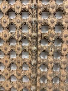 Panneaux de porte en bois massif antique avec cadre sculpté à la main, porte d'entrée de luxe pour villas, restaurants, hôtels, meubles de maison - Product Image 5