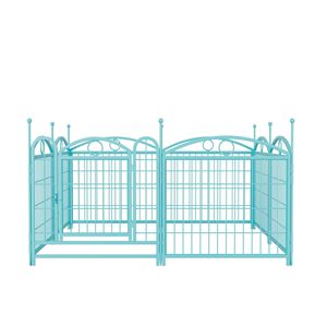 Recinto per Cani in Metallo Resistente da 24 Pollici, 8 Pannelli, per Interni/Esterni, con Porta, Recinzione per Cuccioli e Cancello per Animali Domestici - Product Image 6