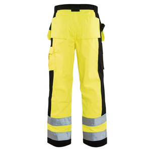 Men's 100% Polyester Reflective Hi-Vis <b>Waterproof</b> Breathable High Quality Industrial Safety Workwear <b>Pants</b> Customized Logo - Product Image 2