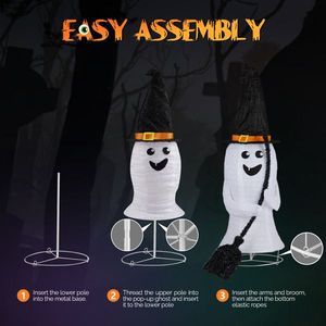 4ft Ghost 100LED Lighted Outdoor Halloween Decorations Premium Halloween Decoration for Festive Spooky Ambience - Product Image 3