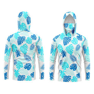 Sudadera con Capucha de Protección Solar UPF 50+ para Hombre, Manga Larga, SPF, para Pesca, Senderismo, Correr, Secado Rápido, Ligera, con Orificio para el Pulgar - Product Image 1