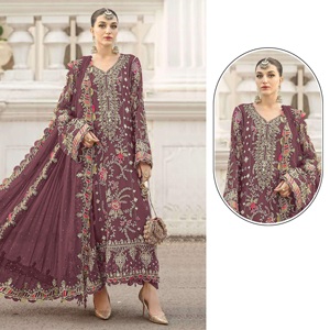 Elegante Conjunto de Traje Pakistaní con Bordado de Lentejuelas y Dupatta a Juego para Uso Festivo, Compre Directamente del Proveedor - Product Image 1