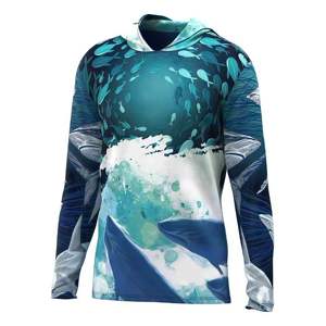 Sudadera con Capucha Táctica de Pesca BEUDEN SPORTS Personalizada con Protección Solar UPF50, Tejido Elástico de Secado Rápido, Spandex/Poliéster, Estampado Digital, Unisex - Product Image 5