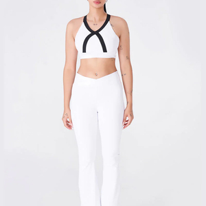 Sujetador deportivo de alto soporte para mujer, moldeado y acolchado, con espalda cruzada, que absorbe la humedad, ideal para gimnasio, correr y entrenamiento (OEM) - Product Image 6