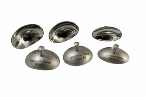 Protectores de Ojos Corneales Ironcure Industries, Kit Quirúrgico Manual de Acero Inoxidable, 6 Pares (Pequeño/Grande/Extra Grande) CE - Product Image 3