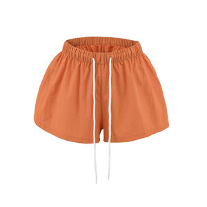 Women's Summer Loose Retro Casual Chic Fashion Shorts Elastic Waist Closure Mid Waist Breathable Quick Dry Spandex/Polyester - Product Image 4