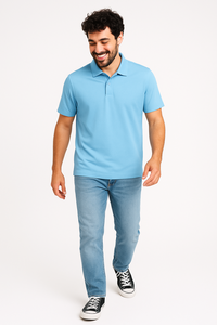 T-shirt respirant pour homme en micro-polyester DRY FIT 180g, manches courtes, tricoté, décontracté, pour le golf et le tennis, personnalisable avec logo - Product Image 5