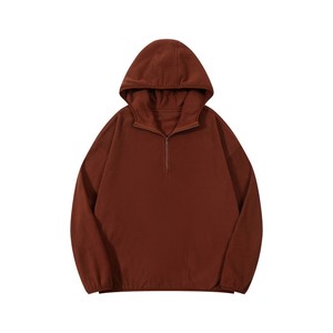 Sweat à capuche cagoule tricoté unisexe Y2K surdimensionné, épais et chaud, à demi-zip, style décontracté automne, Fournisseur en vogue - Product Image 5