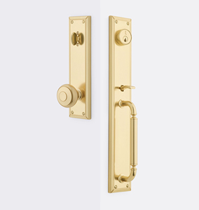 Manija de palanca doble de acero inoxidable niquelado de moda para muebles del hogar, personalizable con puerta de paso y privacidad - Product Image 2