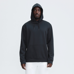 Sudadera con Capucha Blanca para Hombre, Corte Regular, Color Sólido, con Bolsillo, Manga Larga, Algodón French Terry, para Otoño 2027 - Product Image 3