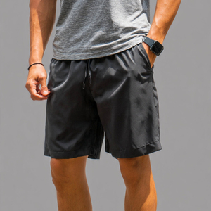 Shorts d'été de haute qualité pour hommes, shorts en polyester à taille haute avec cordon de serrage, shorts légers et respirants pour hommes, vêtements de jogging d'été - Product Image 5