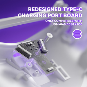 Placa PCBA de Repuesto Blanca Versión Type-C y Carcasa Inferior EXtremeRate Compatible con Controles <span class=keywords><strong>PS4</strong></span> Modelos JDM-040/050/055 - Product Image 3