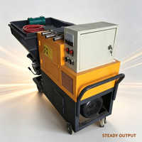 Machines automatiques de pulvérisation de mortier avec mélangeur et fonction d'alimentation continue pour des applications de construction efficaces