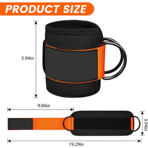 Équipement de protection des chevilles pour hommes et femmes, sangles sécurisées en acier inoxydable, doubles anneaux en D, conception ergonomique, sangles en polyester de qualité supérieure - Product Image 3