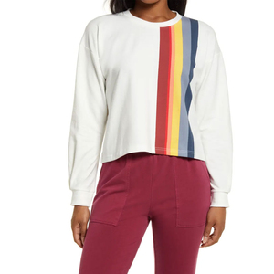 Custom Designed Women's Fashion Sweatshirts Long Sleeved Oem Service Casual Style Women Sweatshirt for Winter - Product Image 1