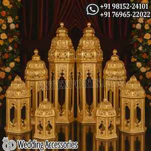 Wedding Decor Large Moroccan Lantern Moroccan Wedding Decorations Lifesize Lanterns Arabian Wedding Decor Gold Fiber Lamps USA - Product Image 4