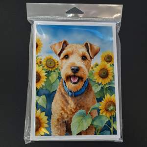 Lakeland Terrier ในดอกทานตะวันการ์ดอวยพร A7แพ็คการ์ดเปล่า8ใบพร้อมซองจดหมายขนาด5x7 - Product Image 3