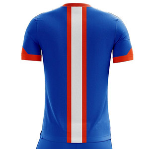 Men's Blue Soccer Jersey Set Striped Design Moisture Wicking Short Sleeve Performance Uniform All Seasons <b>Athletic</b> Fit - Product Image 3