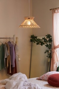Hot New Eco Friendly Bamboo Rattan Chandelier Handmade Hanging Lamp for Hospitality Decoration - Product Image 4