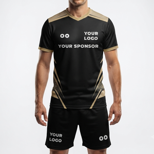 Ensembles d'uniformes de football unisexes personnalisés avec le nom et le numéro de votre équipe, maillots de football, kits de sublimation personnalisés, vente en gros - Product Image 1