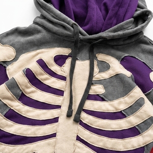 Men's Solid Embroidered <b>Sherpa</b> <b>Lined</b> 100% Cotton Pullover <b>Hoodie</b> Custom Hooded Sweatshirt Winter Casual Streetwear Eco-Friendly - Product Image 4