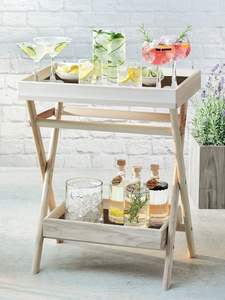 Wooden Handmade Portable Coffee <b>Table</b> Tea <b>Table</b> for Home, <b>Nesting</b> <b>Table</b>, Garden and Living Room Coffee <b>Table</b> (Natural Wood) - Product Image 2