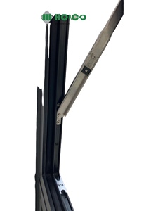 Holcom 2023 Vietnam Pliant Coulissant Ouverture Verticale Auvent En Alliage D'aluminium Fenêtres Persienne En Fibre De Verre Pont Thermique Bruit - Product Image 6