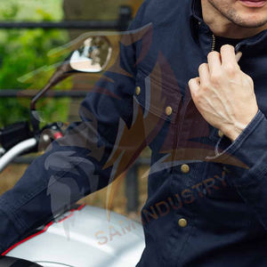 Chaquetas Vaqueras para Hombre, Diseño Elegante, Color Sólido, Manga Larga, Múltiples Bolsillos, para Adultos - Product Image 3