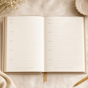 Diario personalizado LABON para mamá, <span class=keywords><strong>libro</strong></span> <span class=keywords><strong>de</strong></span> recuerdos <span class=keywords><strong>de</strong></span> cinco años, tapa dura <span class=keywords><strong>de</strong></span> lino, regalo <span class=keywords><strong>de</strong></span> lujo para el Día <span class=keywords><strong>de</strong></span> la <span class=keywords><strong>Madre</strong></span>, bordes dorados, artículos <span class=keywords><strong>de</strong></span> papelería sentimental - Product Image 2