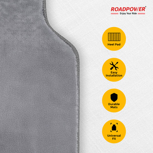 ชุดพรมปูพื้นรถยนต์อเนกประสงค์ ROADPOWER (RP-MAT-135) 5 ชิ้น, พรมคุณภาพพรีเมียมสำหรับเบาะหน้าและเบาะหลัง ติดตั้งและทำความสะอาดง่าย - Product Image 6