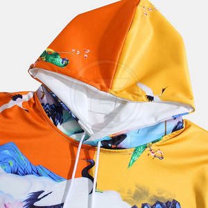 Sudaderas con Capucha de Invierno para Hombre, Diseño Único, Alta Calidad, 100% Algodón, Tallas Grandes, Secado Rápido, Transpirables, Ecológicas, con Bolsillo y Estampado - Product Image 3