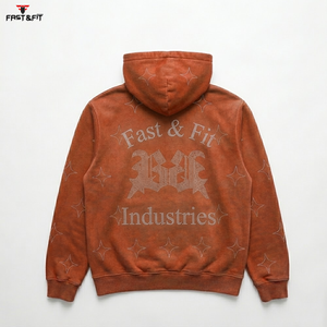 คอลเลคชั่น 2026 สินค้ามาใหม่ เสื้อฮู้ดดี้ปักลายตามสั่ง ประดับเพชร ซิป ผ้าฝ้าย 100% สำหรับฤดูหนาว สวมใส่สบายๆ มีจำหน่ายแล้ว - Product Image 6