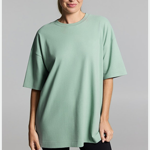 Camiseta Larga de Manga Corta Personalizada al por Mayor para Mujer - Product Image 1