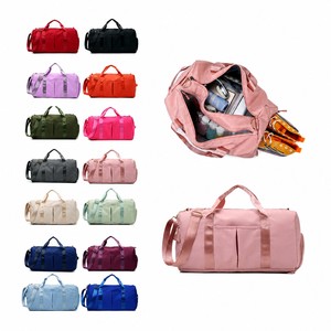 กระเป๋าผ้าไนลอนแบบ unisex ทรงวงรี ปิดด้วยซิป หูหิ้วคู่ กันน้ำ ความจุ 20-36 ลิตร กระเป๋าออกกำลังกาย - Product Image 3