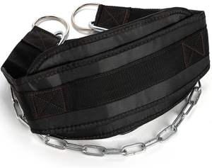 Ceinture de dips en néoprène souple avec chaîne en acier robuste de 32 pouces et double anneau en D pour l'haltérophilie, les tractions, les dips, la force athlétique et la musculation - Product Image 5