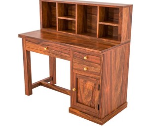 <b>Solid</b> <b>Wood</b> Home Office <b>Desk</b> with Storage Cabinet |Modern <b>Wood</b> Study Table | Jodhpur Export Handcrafted - Product Image 2