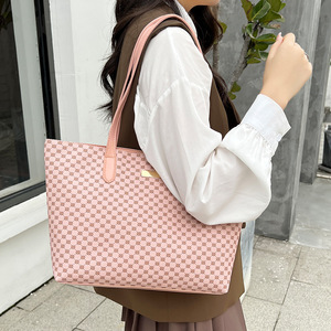Sac fourre-tout rétro grande capacité pour femme avec imprimé lettres, sac à main simple et tendance pour affaires et voyages - Product Image 4