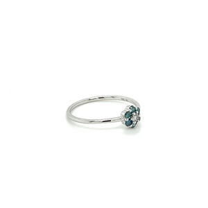Bijou en forme de fleur, diamant, pierre précieuse, plaqué or 18 carats, style hip-hop, pour femme, mariage, fiançailles, certifié IGI, à porter au quotidien - Product Image 2