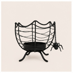 Trending Halloween Decor Spider Web <b>Black</b> Metal <b>Candelabra</b> Iron Candle Holder for Home Tabletop & Wholesale Party Supplies - Product Image 1