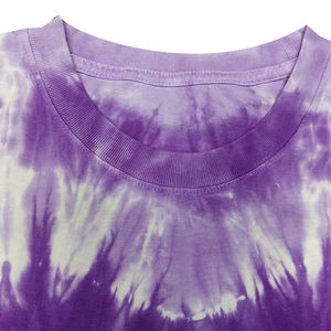 Camiseta Unisex de Manga Corta, 100% Algodón, Estilo Casual, con Estampado Tie-Dye en Forma de Corazón, Personalizable - Product Image 6