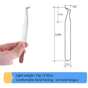 1Pcs Curved Straight Tweezers Rainbow Eyelash <b>Extension</b> <b>Nails</b> Picker Dead Skin Remover Manicure Makeup <b>Nail</b> Tools - Product Image 5