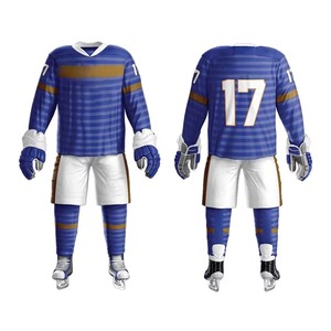 Camisetas de Hockey sobre Hielo Personalizables 100% Poliéster, Uniformes Transpirables de Secado Rápido, Servicio OEM, Nuevo Diseño, Sublimación Impresa para Adultos - Product Image 1